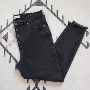 Madewell Button Fly 10" High Rise Skinny Jeans Petite